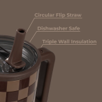 Autumn Checkers Traveler (32oz) - Image 5